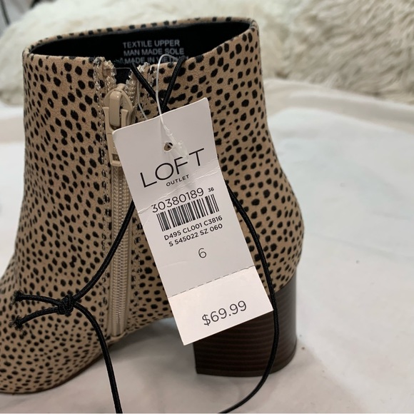 Loft Cheetah Print Ankle Boots - Picture 5 of 8